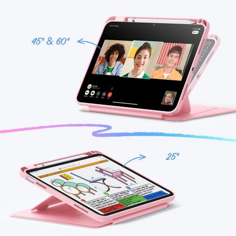 Etui ESR Flip Hybrid na iPad 10.9" 2022 (10 gen.) / 11" 2025 (11 gen.) - różowe