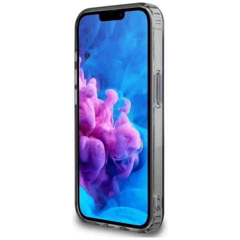 Etui Karl Lagerfeld IML Metal Karl & Choupette Heads MagSafe na iPhone 16e - czarne