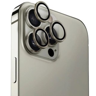 Szkło ochronne UNIQ Optix Aluminium Camera Lens Protector iPhone 16 Pro / 16 Pro Max z aplikatorem - tytanowe
