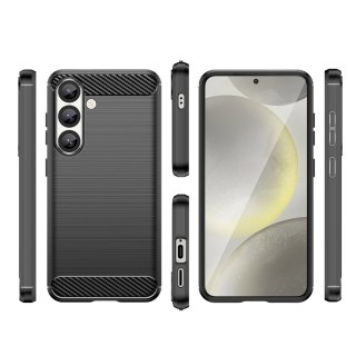 Etui Carbon Case elastyczne silikonowe na Samsung Galaxy M06 5G - czarne