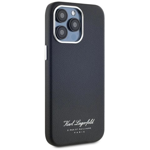 Etui Karl Lagerfeld hotel RSG na iPhone 15 Pro - czarne