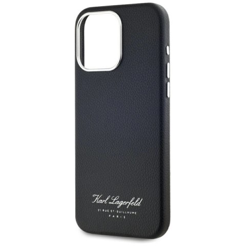 Etui Karl Lagerfeld hotel RSG na iPhone 15 Pro - czarne