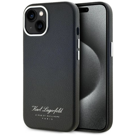 Etui Karl Lagerfeld hotel RSG na iPhone 15 - czarne