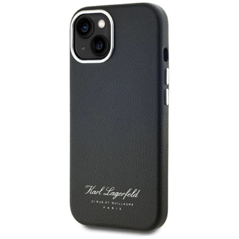 Etui Karl Lagerfeld hotel RSG na iPhone 15 - czarne