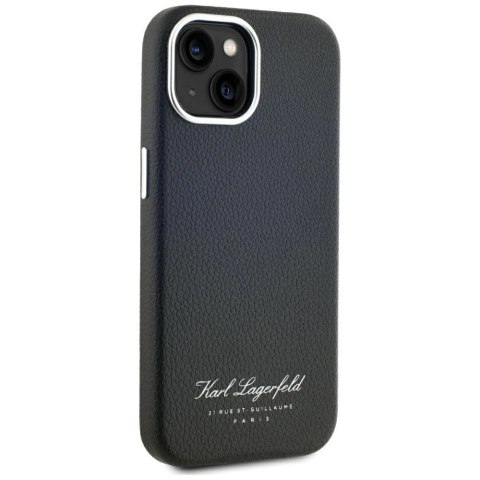 Etui Karl Lagerfeld hotel RSG na iPhone 15 - czarne