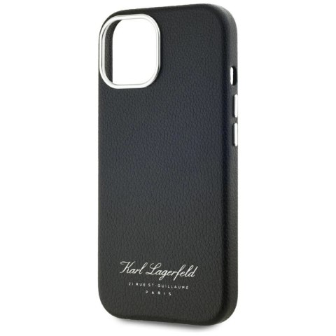 Etui Karl Lagerfeld hotel RSG na iPhone 15 - czarne