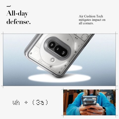 Etui Spigen Ultra Hybrid na Nothing Phone 3A - przezroczyste