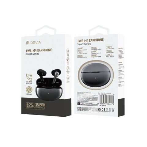 Devia słuchawki Bluetooth TWS Smart M4 niebieskie Devia słuchawki Bluetooth TWS Smart M4 niebieskie