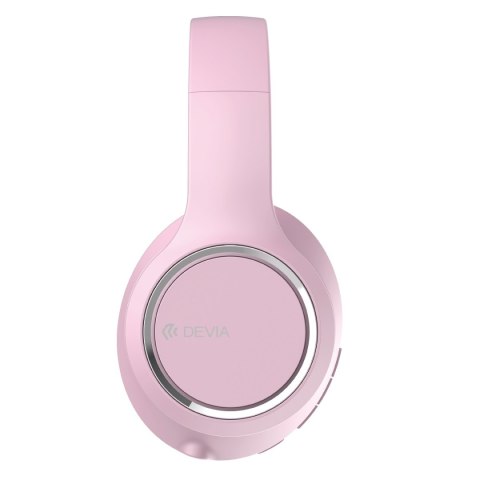 Devia słuchawki Bluetooth nauszne Kintone różowe Devia słuchawki Bluetooth nauszne Kintone różowe