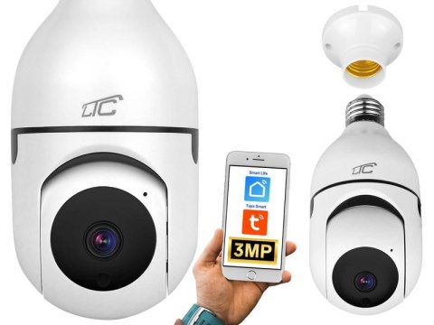 Kamera obrotowa Żarówka gn.E27 PTZ WiFi IP 3Mpix 230V SMART LTC VISION Kamera obrotowa Żarówka gn.E27 PTZ WiFi IP 3Mpix 230V SMART LTC VISION