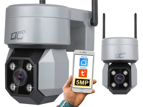 Kamera obrotowa zewnętrzna ROBOT GRAFIT IP66 PTZ WiFi IP 5Mpix DC12V 320* SMART LTC VISION Kamera obrotowa zewnętrzna ROBOT GRAFIT IP66 PTZ WiFi IP 5Mpix DC12V 320* SMART LTC VISION