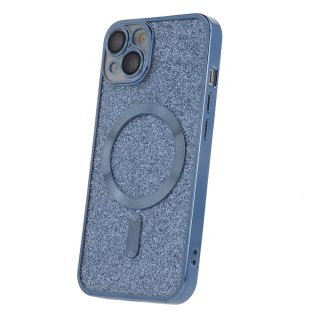 Nakładka Glitter Chrome Mag do iPhone 15 Pro 6,1" niebieska