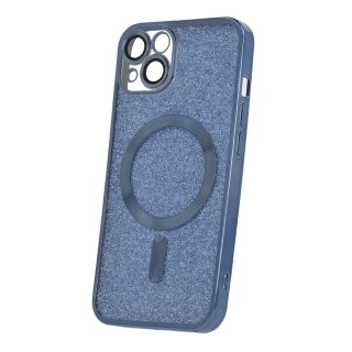 Nakładka Glitter Chrome Mag do iPhone 15 Pro Max 6,7" niebieska