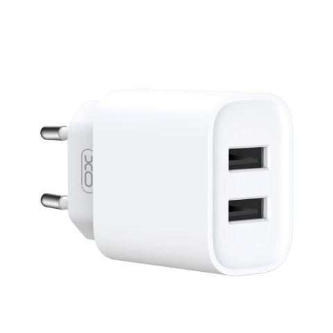 XO ładowarka sieciowa CE02C 2x USB 2,1A biała + kabel USB-C XO ładowarka sieciowa CE02C 2x USB 2,1A biała + kabel USB-C