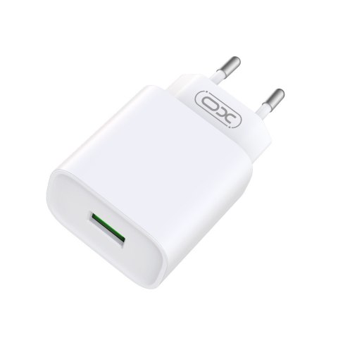XO ładowarka sieciowa CE02D QC 3.0 18W 1x USB biała + kabel Lightning XO ładowarka sieciowa CE02D QC 3.0 18W 1x USB biała + kabel Lightning