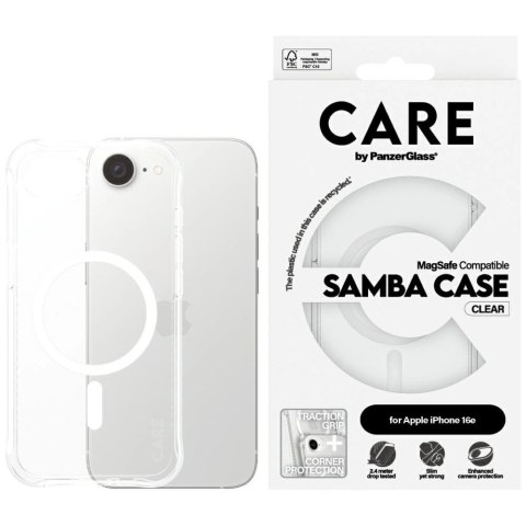Etui CARE by PanzerGlass Fashion MagSafe na iPhone 16e - przezroczyste