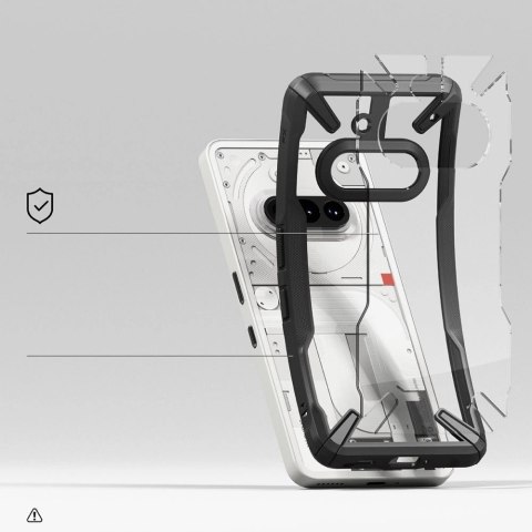 Etui Ringke Fusion X na Nothing Phone 3A - czarne