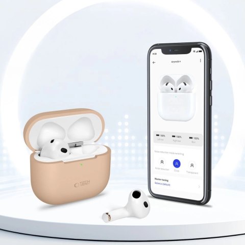 Etui Tech-Protect Silicone na Apple AirPods 4 - czarne