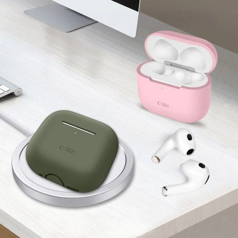 Etui Tech-Protect Silicone na Apple AirPods 4 - różowe