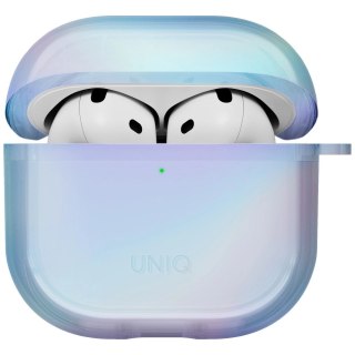 Etui UNIQ Iridescia na AirPods 4 Hang Case - holo niebieskie