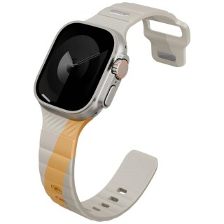 Pasek UNIQ Stride De Rubber na Apple Watch 44 / 45 / 46 / 49 mm - beżowy