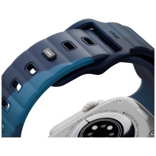 Pasek UNIQ Stride De Rubber na Apple Watch 44 / 45 / 46 / 49 mm - niebieski