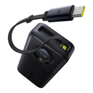 Powerbank Baseus Free2Pull 20000mAh 65W z rozwijanym kablem USB-C - czarny