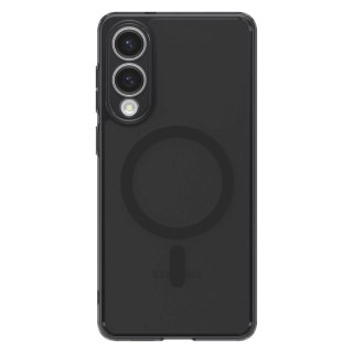 Etui Spigen Ultra Hybrid Mag z MagSafe na Samsung Galaxy S25 Edge - czarne półprzezroczyste