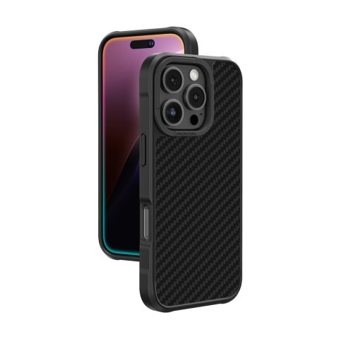 Etui pancerne AMAZINGTHING Titan Max Case z włóknami aramidowymi 1500D do iPhone 16 Pro - czarne