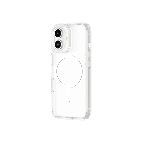 Etui silikonowe AMAZINGTHING Minimal Mag Case z pierścieniem magnetycznym do iPhone 16 Plus - przezroczyste