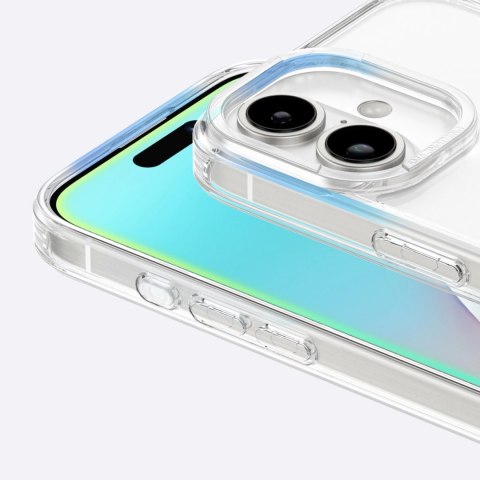 Etui silikonowe AMAZINGTHING Minimal Mag Case z pierścieniem magnetycznym do iPhone 16 Plus - przezroczyste