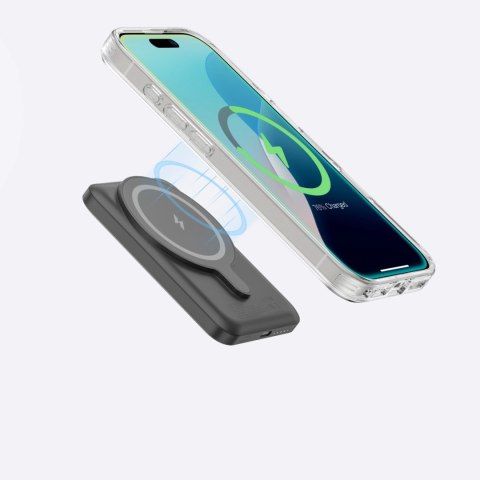 Etui silikonowe AMAZINGTHING Minimal Mag Case z pierścieniem magnetycznym do iPhone 16 Plus - przezroczyste