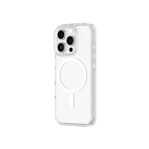 Etui silikonowe AMAZINGTHING Minimal Mag Case z pierścieniem magnetycznym do iPhone 16 Pro Max - przezroczyste