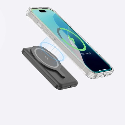 Etui silikonowe AMAZINGTHING Minimal Mag Case z pierścieniem magnetycznym do iPhone 16 Pro Max - przezroczyste