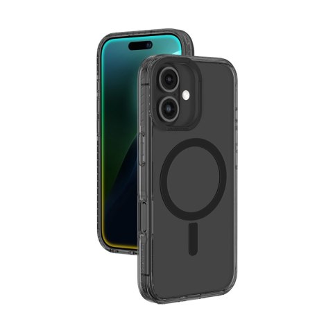 Etui silikonowe AMAZINGTHING Titan Pro Mag Case z pierścieniem magnetycznym do iPhone 16 Plus - czarne