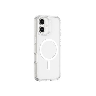 Etui silikonowe AMAZINGTHING Titan Pro Mag Case z pierścieniem magnetycznym do iPhone 16 Plus - przezroczyste