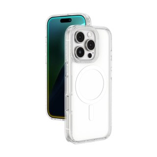 Etui silikonowe AMAZINGTHING Titan Pro Mag Case z pierścieniem magnetycznym do iPhone 16 Pro Max - przezroczyste