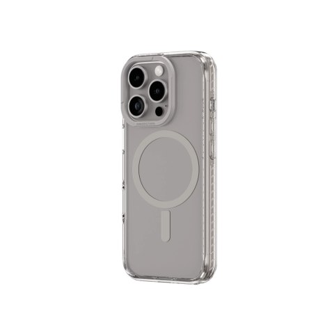 Etui silikonowe AMAZINGTHING Titan Pro Mag Case z pierścieniem magnetycznym do iPhone 16 Pro Max - szare