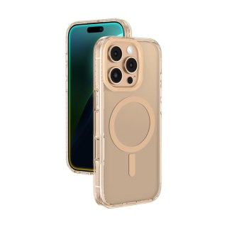 Etui silikonowe AMAZINGTHING Titan Pro Mag Case z pierścieniem magnetycznym do iPhone 16 Pro - różowe złoto