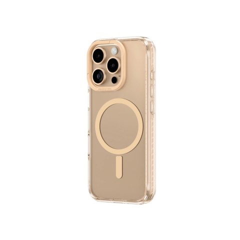 Etui silikonowe AMAZINGTHING Titan Pro Mag Case z pierścieniem magnetycznym do iPhone 16 Pro - różowe złoto