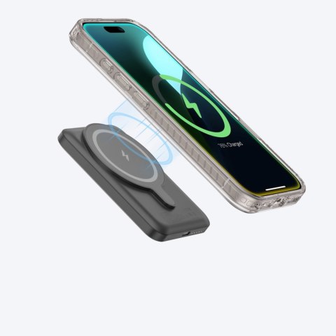 Etui silikonowe AMAZINGTHING Titan Pro Mag Case z pierścieniem magnetycznym do iPhone 16 Pro - szare