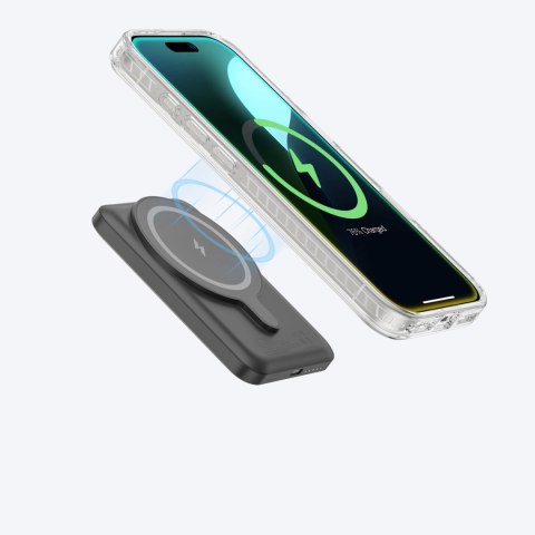 Etui silikonowe AMAZINGTHING Titan Pro Mag Case z pierścieniem magnetycznym do iPhone 16 - przezroczyste