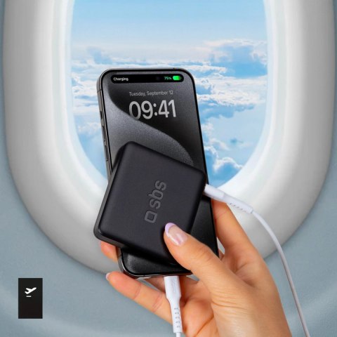 Powerbank SBS NanoTube 5000 mAh High-Density - czarny