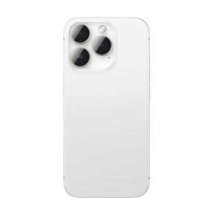 Szkło hartowane AMAZINGTHING AR Aluminium 3 Lens Glass z ramką na soczewki aparatu do iPhone 16 Pro / 16 Pro Max - srebrne