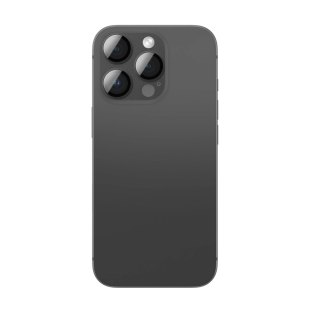 Szkło hartowane AMAZINGTHING Aviation-Grade Alloy Lens na wyspę aparatu do iPhone 16 Pro / 16 Pro Max - czarne