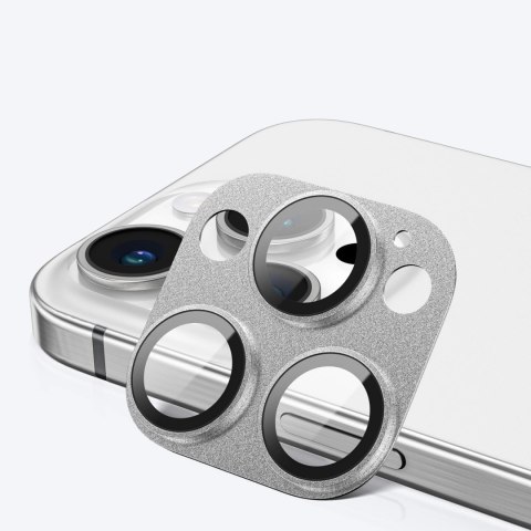 Szkło hartowane AMAZINGTHING Aviation-Grade Alloy Lens na wyspę aparatu do iPhone 16 Pro / 16 Pro Max - szare