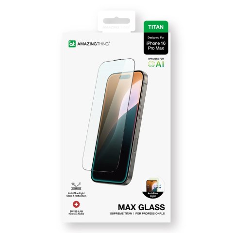 Szkło hartowane AMAZINGTHING Titan Max Tempered Glass do iPhone 16 Pro Max