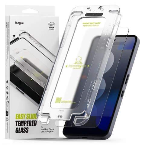 Szkło hartowane Ringke Easy Slide 2-pack na Nothing Phone 3A / 3A Pro - przezroczyste