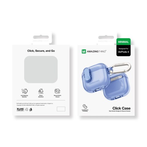 Etui AMAZINGTHING Minimal Case do AirPods 4 - ultramarynowe