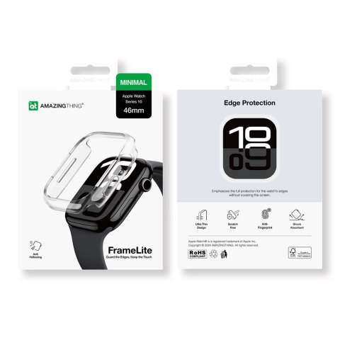 Etui AMAZINGTHING Minimal Case do Apple Watch 46mm - przezroczyste